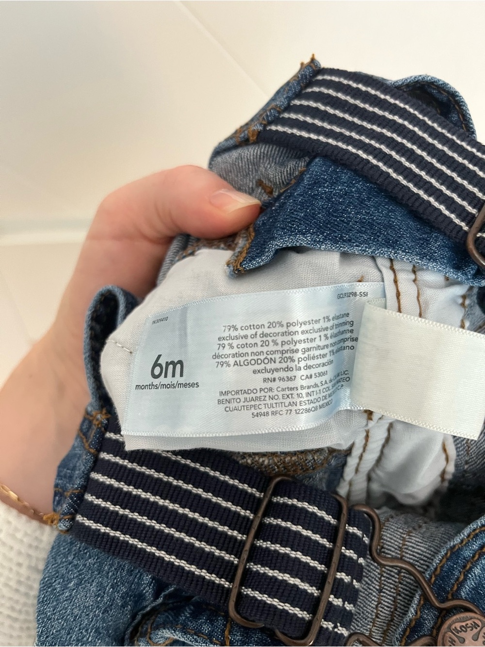 OshKosh B'gosh Denim Overalls - Picture 5 of 5